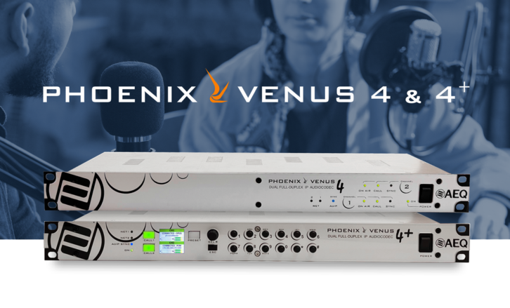 AEQ发布 "Venus 4 "IP音频编解码器