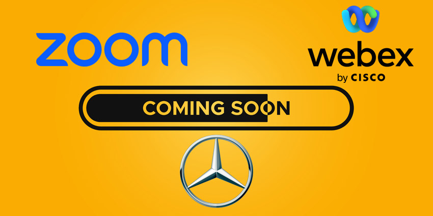 Zoom 和 Webex 将出现在 2024 年梅赛德斯奔驰 E 级轿车上