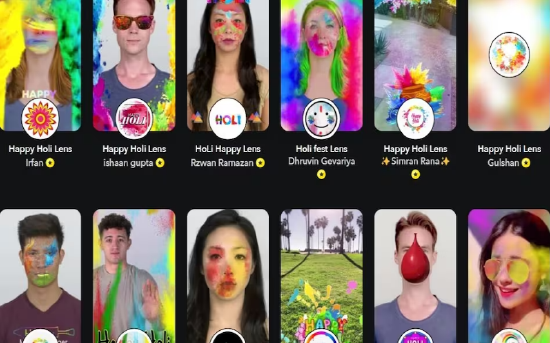 Snapchat 推出印度胡里节主题 AR 滤镜