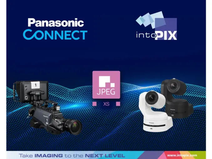 intoPIX与Panasonic Connect合作，启用新的JPEG XS相机进行实时视频制作