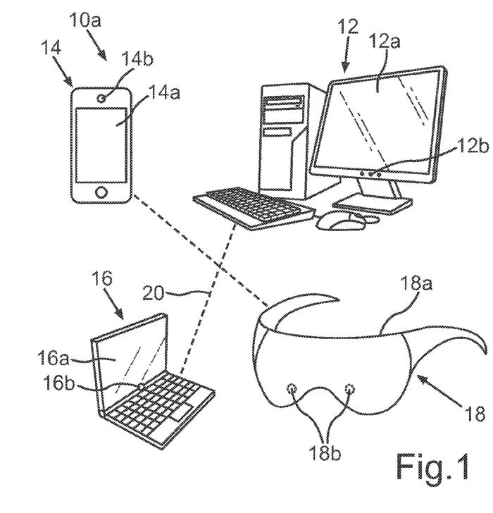 苹果新申请专利提出手机、电脑、AR等多终端虚拟空间协作混合办公解决方案