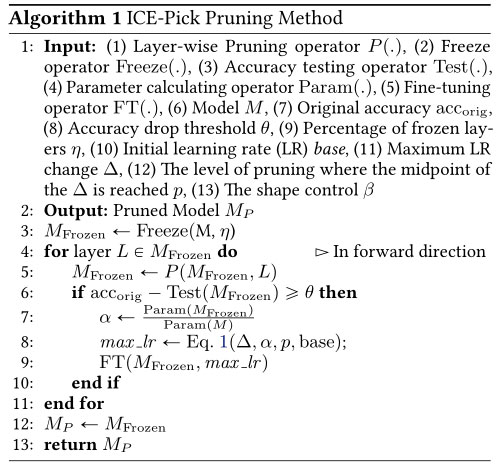 ICE-Pick: 用于DNN的高效迭代剪枝 | ICML 2023