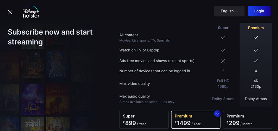 迪斯尼+ Hotstar 的新方法： 遏制密码共享以提高订阅率