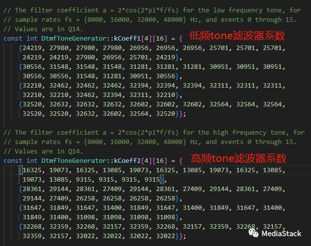 音视频学习--DTMF代码走读