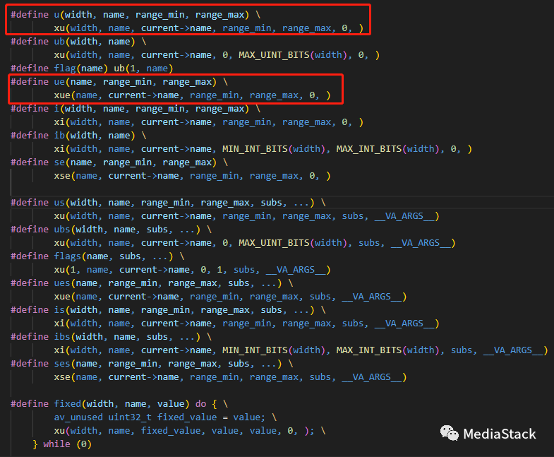 音视频问题汇总--H264标准中u和ue的差别