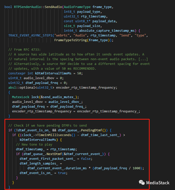 音视频学习--DTMF代码走读