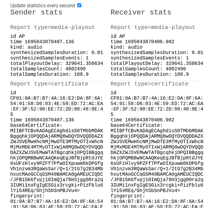 使用 ChartJS 和 React 显示 WebRTC 统计 API 数据图表