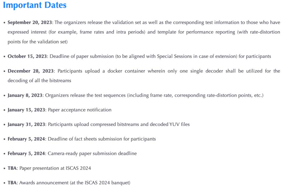 活动 | 字节跳动多媒体实验室联合ISCAS 举办第三届神经网络视频编码竞赛