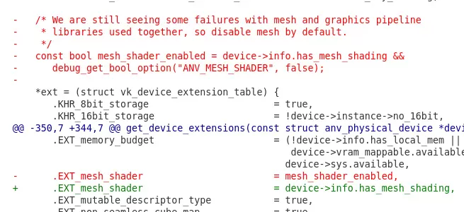 英特尔 Vulkan Linux 驱动程序现在默认启用网格着色器支持