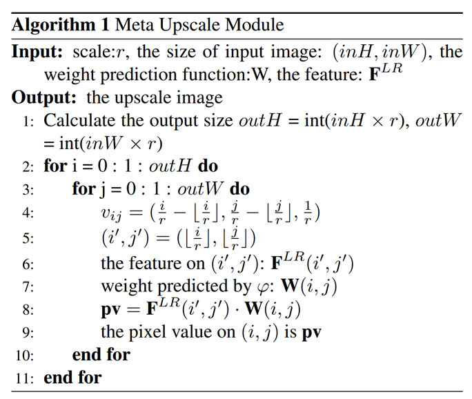 超分辨率的任意放大倍率网络 | CVPR 2019