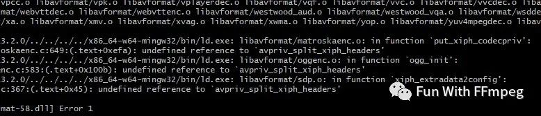FFmpeg编译错误分析方法示例