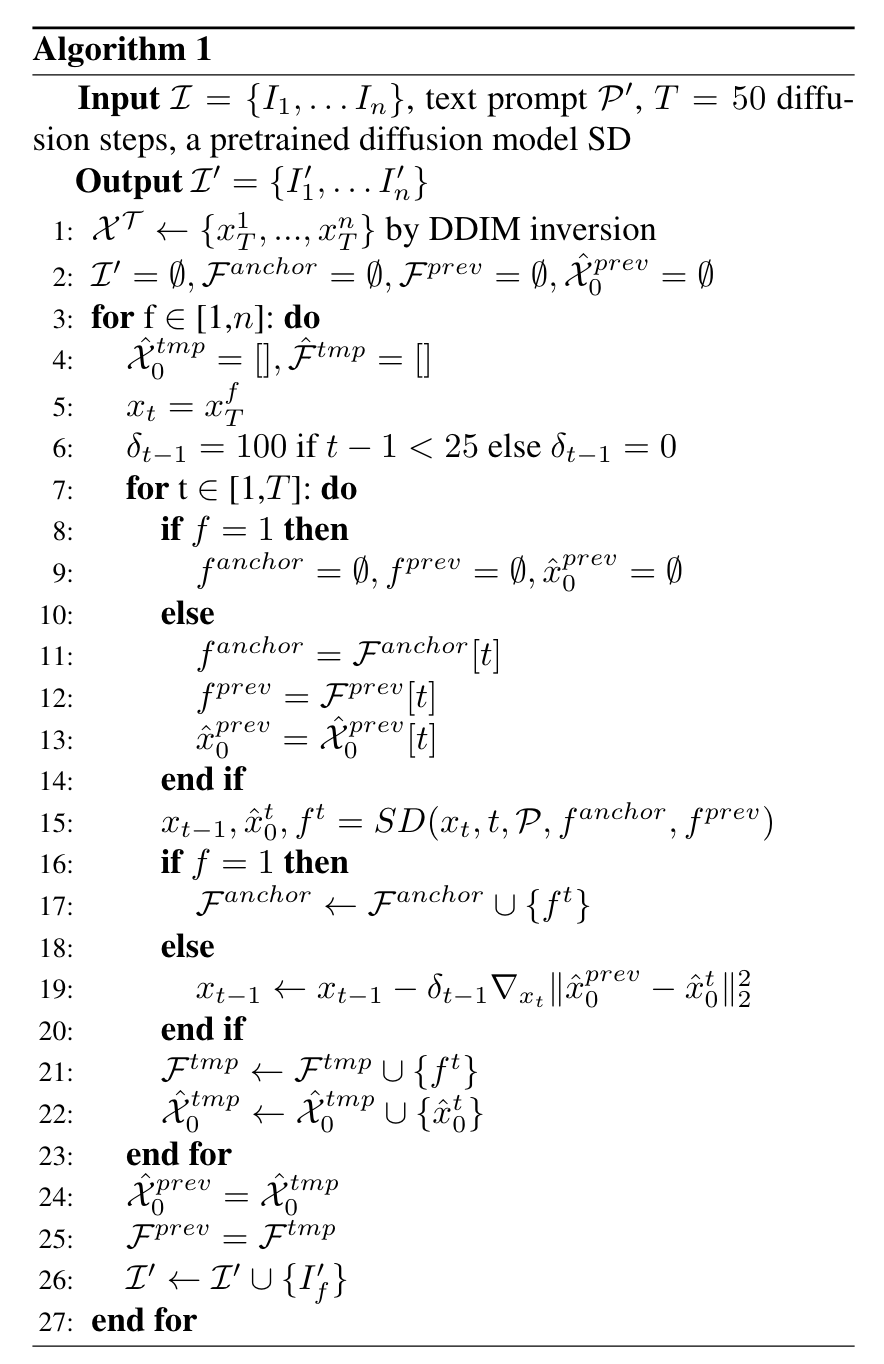 Pix2Video: 基于扩散模型的视频编辑 | ICCV 2023