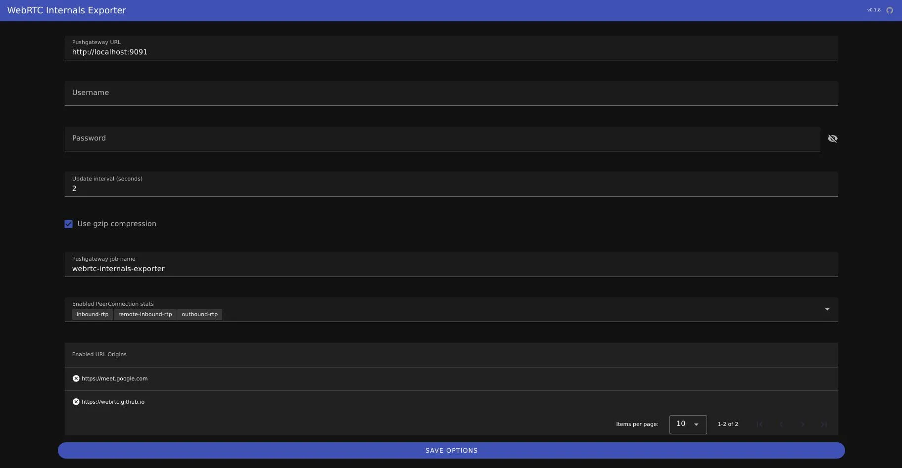 使用 Prometheus/Grafana 调试 WebRTC