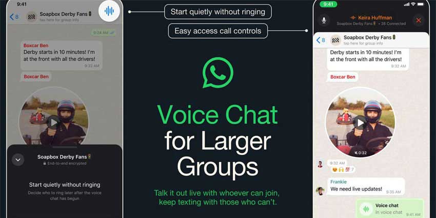 WhatsApp 推出企业友好型语音聊天升级版