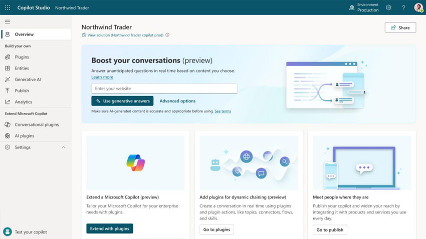 微软将于12月推出 Copilot for Service 公共预览版