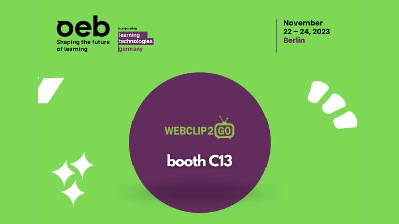 WebClip2Go 将在 OEB 2023 上推出 "硬件精简版 "视频制作系统