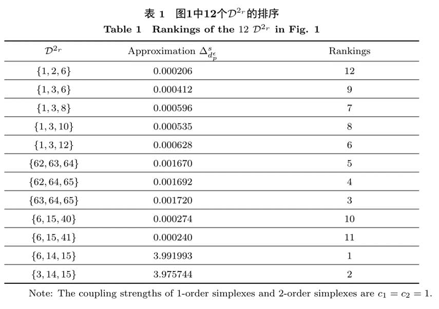 高阶网络牵制控制中单纯形的选择 | 武汉大学周进等
