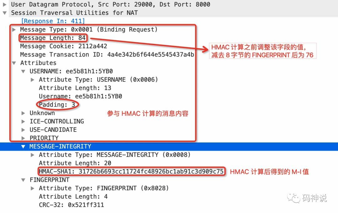 WebRTC STUN 之 Short-term 消息认证