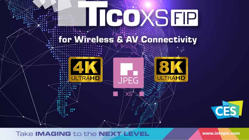 intoPIX 在 CES 2024 上展示突破性传感器和视频压缩技术