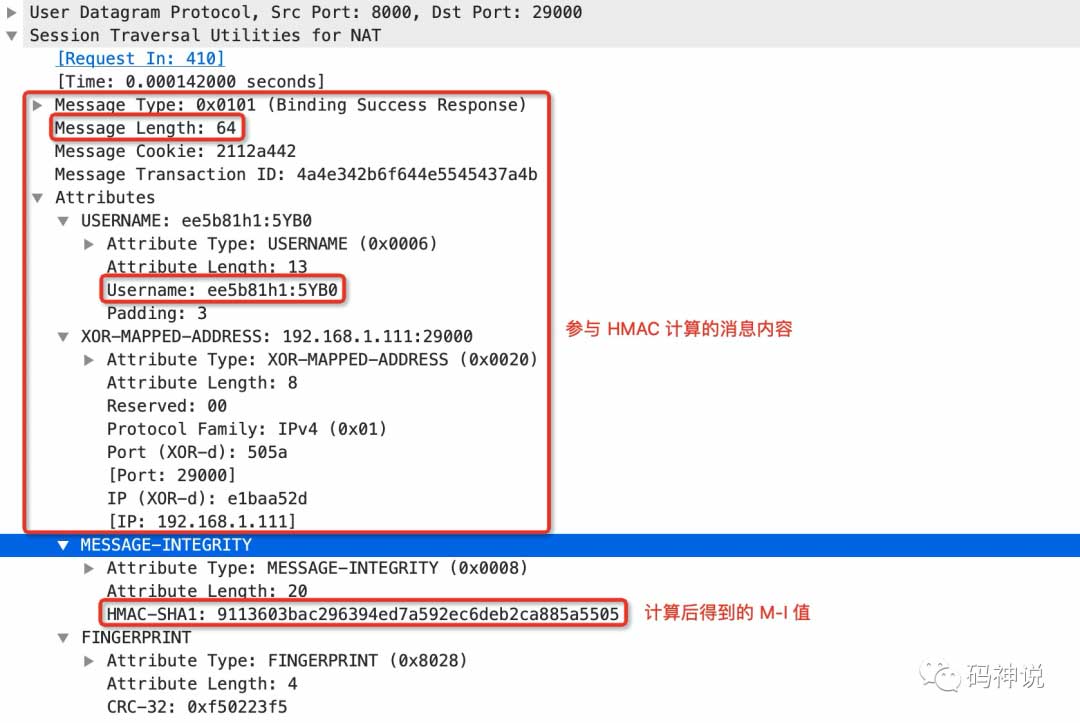 WebRTC STUN 之 Short-term 消息认证