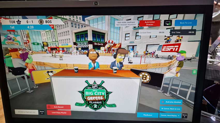 ESPN 为第二届 NHL Big City Greens 赛事增添 VR 播报员头显，提升追踪技术