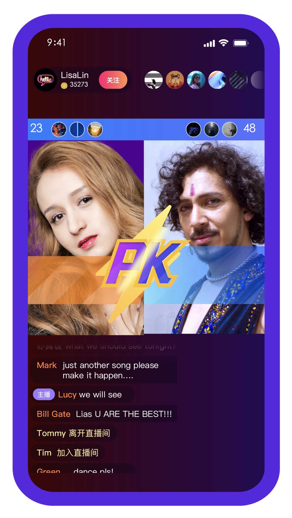 出海直播解决方案的“ PK 玩法”！出海直播间的氛围制造机