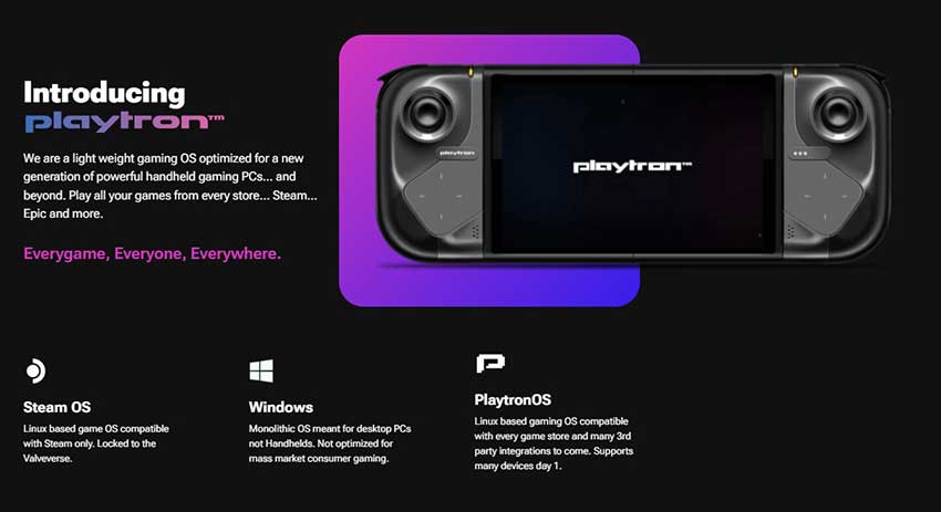 Playtron 获得 1000 万美元融资，推出 PlaytronOS 和手持游戏设备