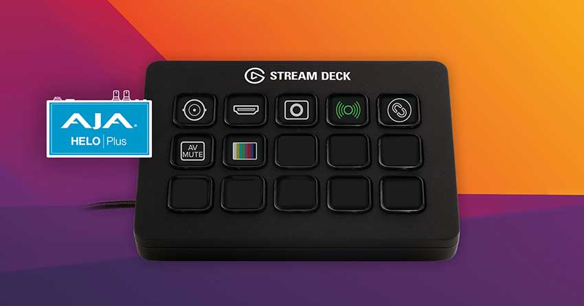 AJA 发布适用于 HELO Plus 的免费 Stream Deck 插件