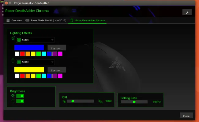 Polychromatic 0.9 OpenRazer GUI 前端发布，并移植到 PyQt6