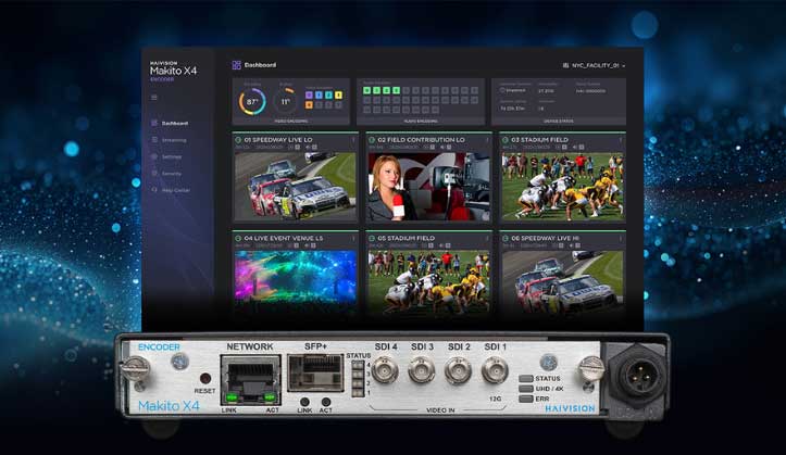 Haivision：Makito X4 视频编码器支持 NMOS，增强 ST 2110 工作流程