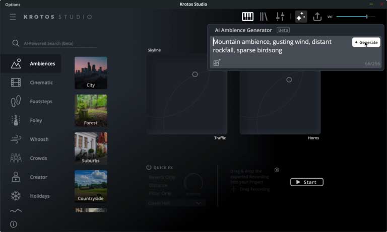 Krotos 推出 AI 图像转音频氛围功能