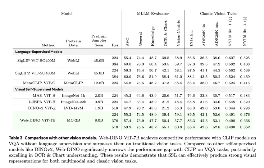 Meta AI 发布 Web-SSL：一种可扩展且无需语言的视觉表征学习方法