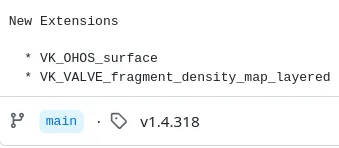 Vulkan 1.4.318 发布，包含新的 Valve 扩展和华为 Harmony OS 扩展