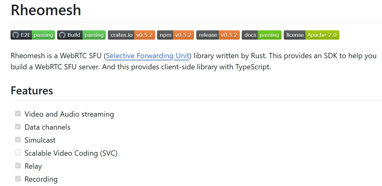 Rheomesh：开源 WebRTC SFU 服务器 SDK
