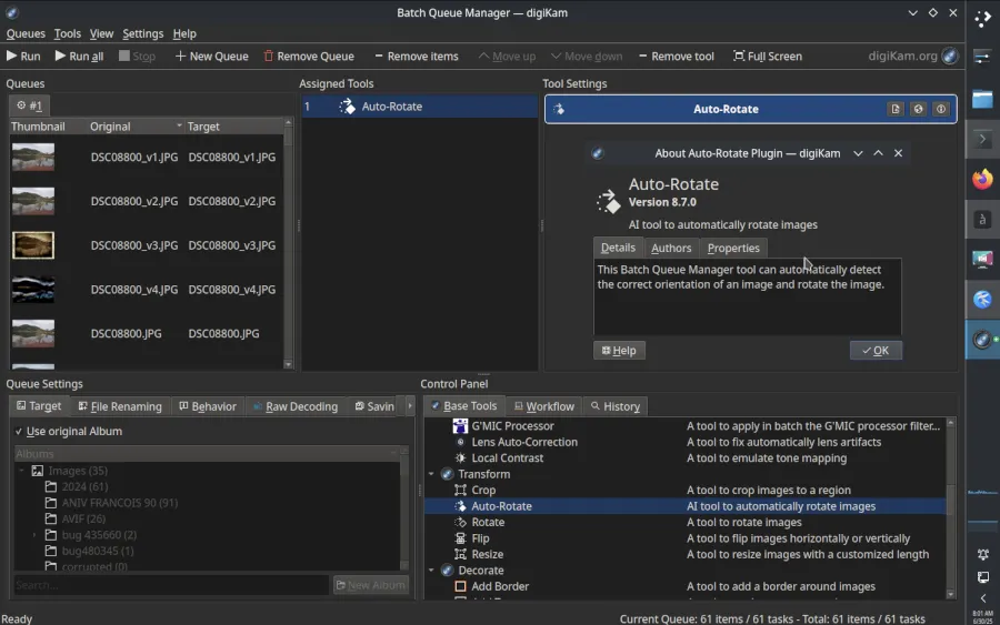 digiKam 8.7 发布，新增 AI 自动旋转工具、OpenCV、OpenCL 和 CUDA 支持