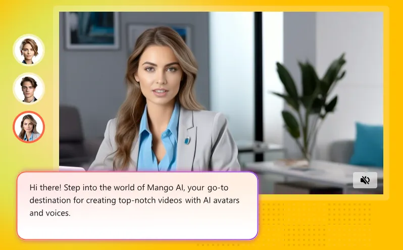 Mango AI 打造表情逼真、声音自然的会说话的虚拟形象