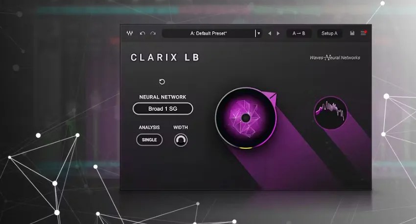 Waves Audio Clarix LB：用于直播的 AI 降噪插件