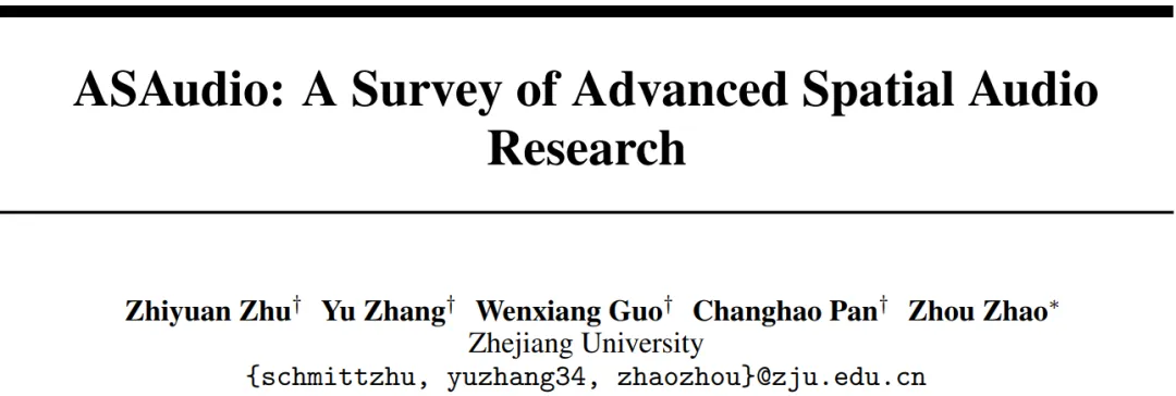 听见空间：ASAudio 空间音频表示、理解与生成的全景综述