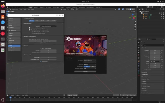 Blender 5.0 Vulkan 渲染测试在 AMD 和 NVIDIA 上通过，但在英特尔上失败