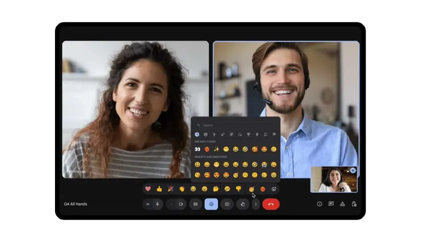 Google Meet 为视频通话新增近 4000 个表情符号，用于表达情感