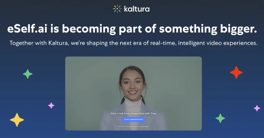 Kaltura 2700 万美元收购对话式 AI 数字人公司 eSelf.ai