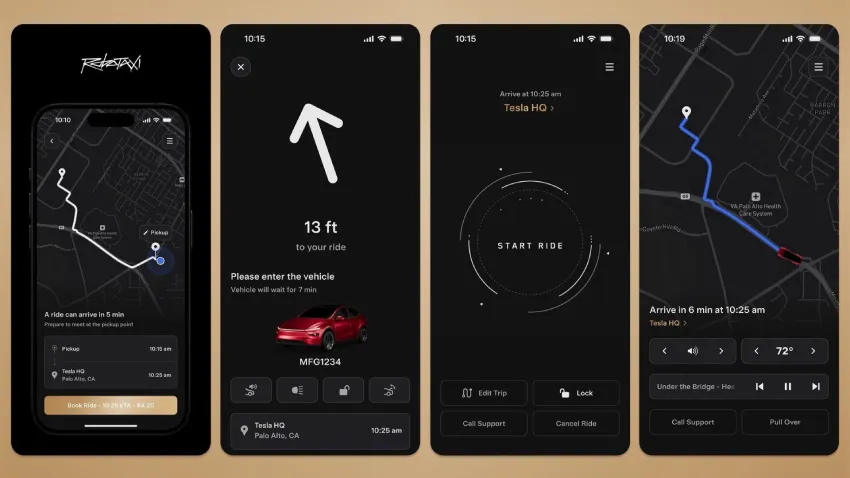 特斯拉Robotaxi应用25.11.5版本新增基于WebRTC的全屏共享系统