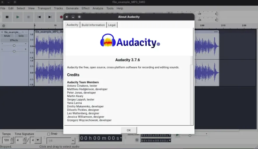 Audacity 3.7.6 音频编辑器新增 FFmpeg 8 支持和频谱图小波分析功能