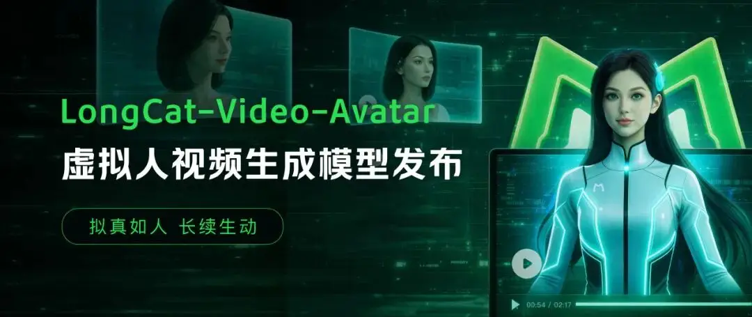 美团 LongCat-Video-Avatar 发布,实现开源SOTA级拟真表现