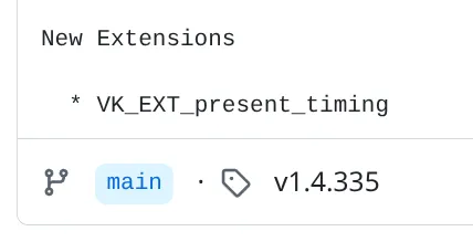 Vulkan 1.4.335 版本发布，新增备受瞩目的 VK_EXT_present_timing 扩展