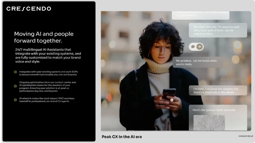 Crescendo 的全新 AI 购物助手转化率是行业平均水平的 2-4 倍