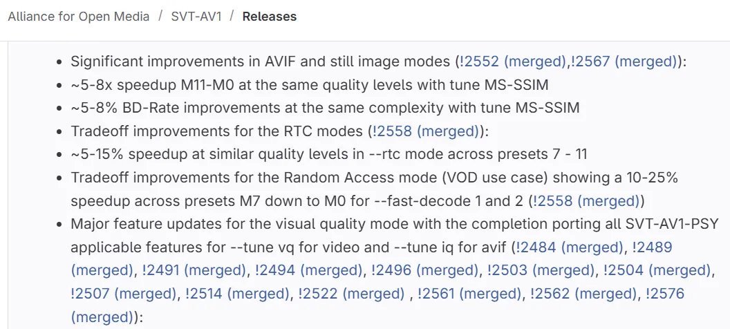 SVT-AV1 4.0 发布，性能优化升级