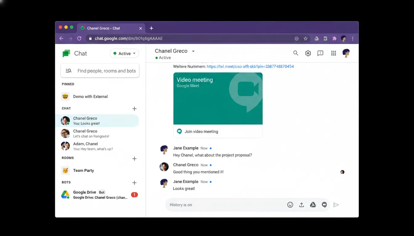Google Chat 新增消息转发功能，简化分享流程