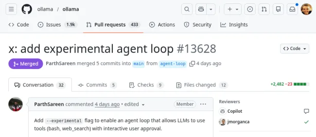 ollama 0.14 发布，可利用 Bash 使 AI/LLM 在您的系统上运行命令