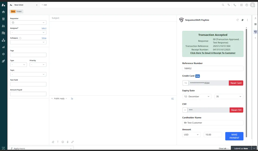 SequenceShift宣布与Zendesk集成，以简化联络中心的PCI合规支付流程